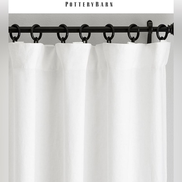 Pottery Barn Other - Pottery Barn Belgian Flax Linen Blackout Curtain - one panel 50”wide x 108” long